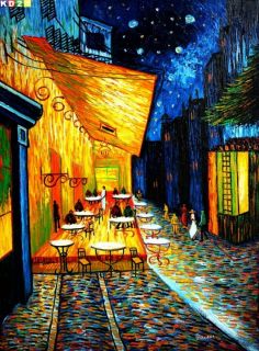 Vincent Van Gogh   Nachtcafé k80320 90x120cm exzellentes Ölgemälde
