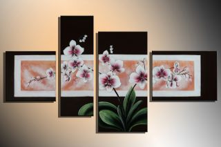 Orchidee M1   4 Bilder ca.120x70cm KOMPLETT Handgemalt