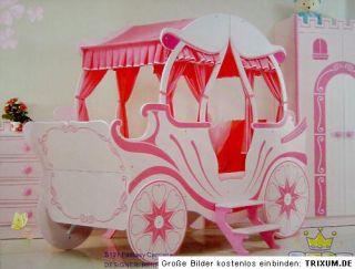Bett Kutsche pink Kinderbett Mädchen und Prinzessin