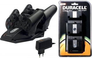 Duracell Box Dual Ladestation Docking Ladegerät USB Hub für PS3