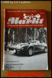 Oldtimer Markt 5/82 Opel Diplomat CD NSU Lotus Seven