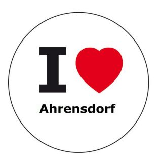 love Ahrensdorf Aufkleber   10 cm