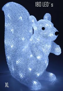 3D LED Eichhörnchen beleuchtet Innen + Außen Weihnachtsbeleuchtung