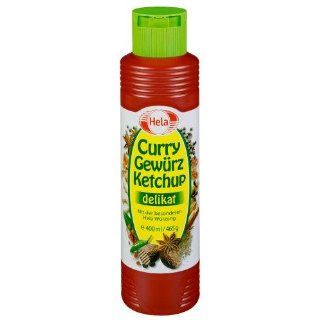 Hela Curry Gewürz  Ketchup delikat, 12er Pack (12 x 400 ml Tube