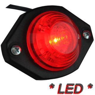 LED Positionsleuchte mit Gummisockel rot 12V/24V Anhänger LKW *NEU