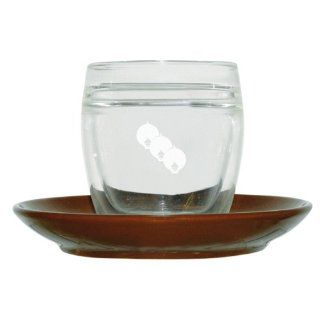 Doppelwandige Kaffee / Cappuccinotasse aus Borosilikat Glas inkl