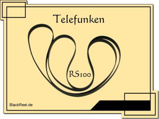 Telefunken RS 100 RS100 Riemen rubber belt Peese Plattenspieler Record