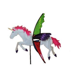 XXL   Windrad Einhorn 1,47 m Pferd rot gelb grün lila blau Mädchen