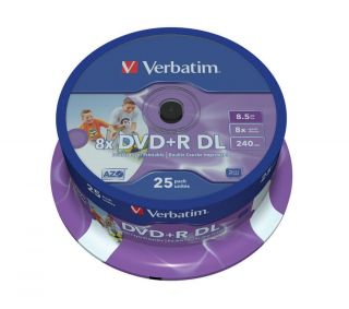 Verbatim DVD+R DL 8,5GB 25er XGD3 iXtreme Burner printable