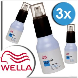 3x Wella High Hair Flat Iron Spray Straightening 200 ml