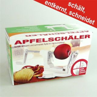 Apfelschäler 3in1 Entkerner Schneider Schäler Apfelschälmaschine