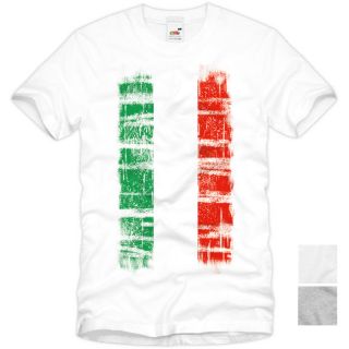 ITALIEN Vintage T Shirt Flagge Italy Italia Rom Scuderia Flag EM WM