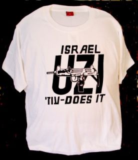 ISRAELICHE T SHIRT Israel UZI DOES IT