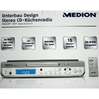 Medion MD81602 Unterbau Design Stereo CD Küchenradio 