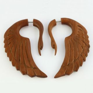 Paar (1 pair) handgefertigte Fake Claw Piercings / Ohrringe aus