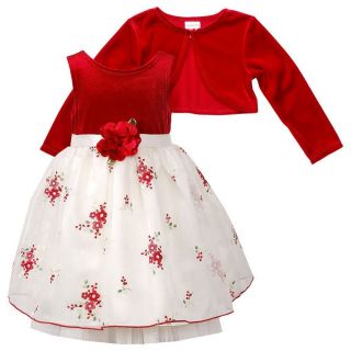 Youngland Weihnachten Weihnachts Nikolaus Kleid + Jacke rot weiß 6X