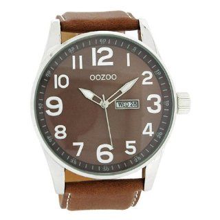 Oozoo Timepieces   XXL Herrenuhr mit Lederband   C3647 