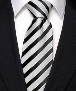 Gadzo® Krawatte schwarz corbata cravatta cravate 100 % Seide Silk tie