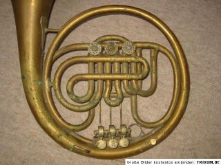 Sehr schönes altes Waldhorn Anton Dehmal Wien French horn