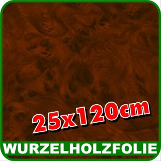 Wurzelholz Folie Klebefolie Cover X® 25x120cm Grundpreis 33,17 EUR