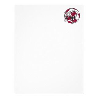 angry mean extreme soccer ball graphic letterhead design