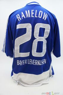 Bayer 04 Leverkusen Spielertrikot Shirt match issued Ramelow 04/05