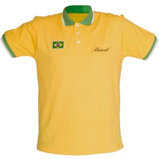 Polo Shirt Brasilien Poloshirt Polohemd Hemd Herren Größe S   XXL
