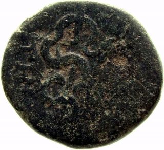 , Pergamon, AE15, Asklepios / snake around staff, ca 200 133