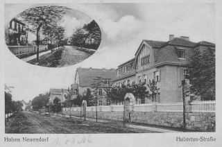 AK Hohen Neuendorf um 1900 Hubertus Straße, nicht gelaufen
