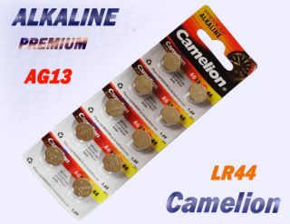 20x Camelion Knopfzellen Alkaline AG13 LR44 V13GA 157