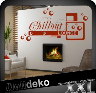 Chillout Lounge XXL Wandtattoo Wandaufkleber Sofa W146