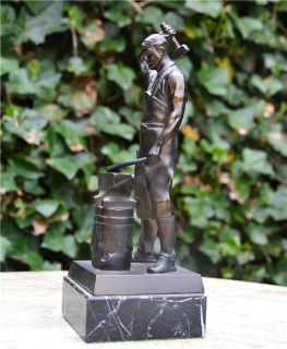 Bronzefigur Skulptur Bronze Figur Schmied