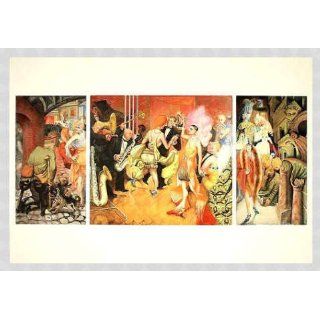 Bild mit Rahmen Otto Dix, Großstadt (Triptychon), 1927/28, 99 x 68