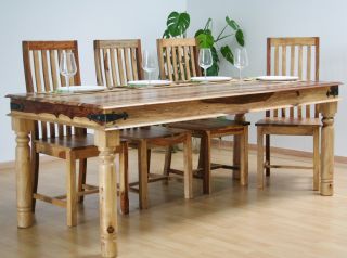 Esstisch Tisch Holz Massiv Kolonialstil Esszimmer Möbel 160*90