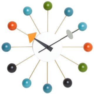 Vitra 20125003 Wanduhr Ball Clock 330 mm mehrfarbig Küche