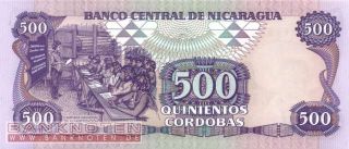 Nicaragua / Nikaragua   500 Cordobas 1985   P.155 UNC
