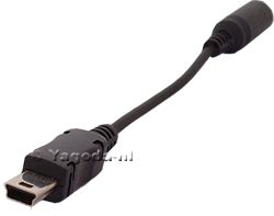 USB Mini B   3.5mm Audio Jack Adapter Kabel Cable