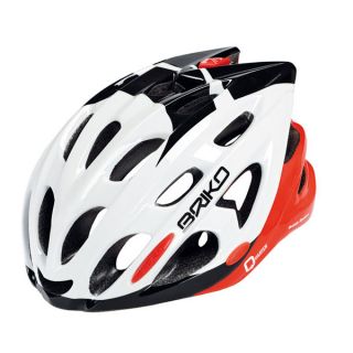 Briko Radhelm Helm Quarter Casco Bike weiß schwarz rot