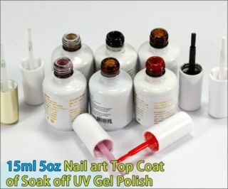 Soak Off Nail Art UV Polish Base Gel Top Coat 173