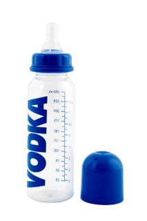 Vodka Wodka Nuckelflasche Babyflasche mit Aufdruck NEU