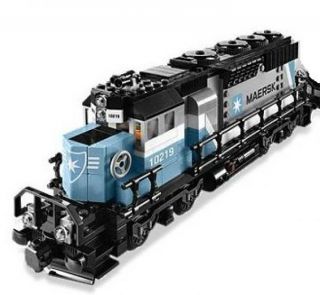 LEGO® Eisenbahn Diesel Lok Diesellok Train Locomotive Maersk 10219