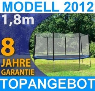 Trampolin FUNFIT 183cm 1,8m Gartentrampolin Netz CE inkl. komplettes