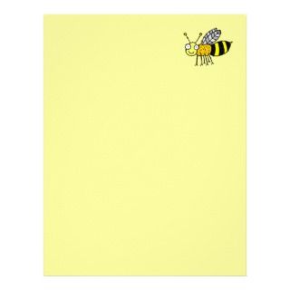 Funky Farm Honey Bee Recycled Letterhead Paper