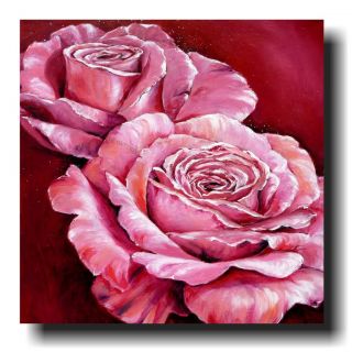KUNST BILD LEINWAND Rosen Blumen ACRYL ORIGINAL roses in love