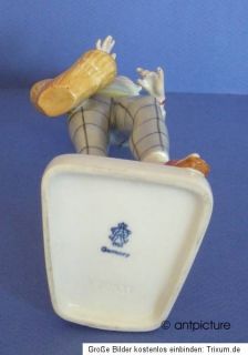 Älteste Volkstedt Porzellan Figur Frau Figurine Vintage Retro