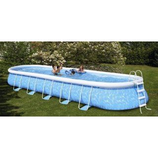Quick Pool Set Manhattan, 976 x 366 x 122 cm, blau Garten