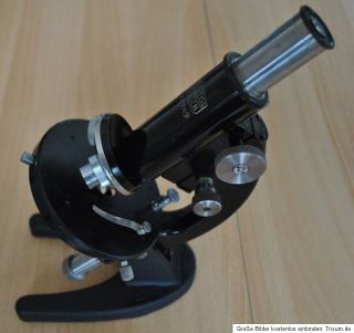 Mikroskop Winkel Zeiss Göttingen Nr. 71749 ca.90 Jahre alt mit viel