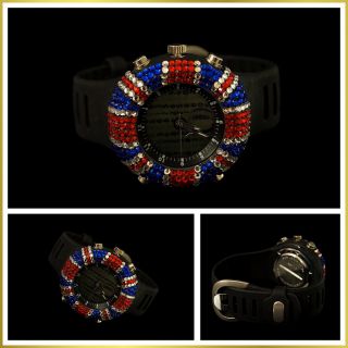 Ausgezeichnete Damenuhr / Armbanduhr SUPER LOOK    Kautschuk    NEU (8
