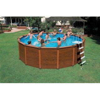 Intex 12 54972 Wood Frame Pool Set, 478 x 124 cm: Garten