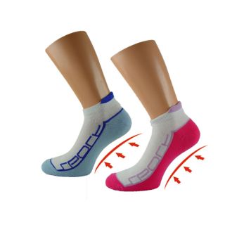 Paar Sneaker SPORT & FUNKTIONS Lauf Socken Polstersohle 35 38 / 39